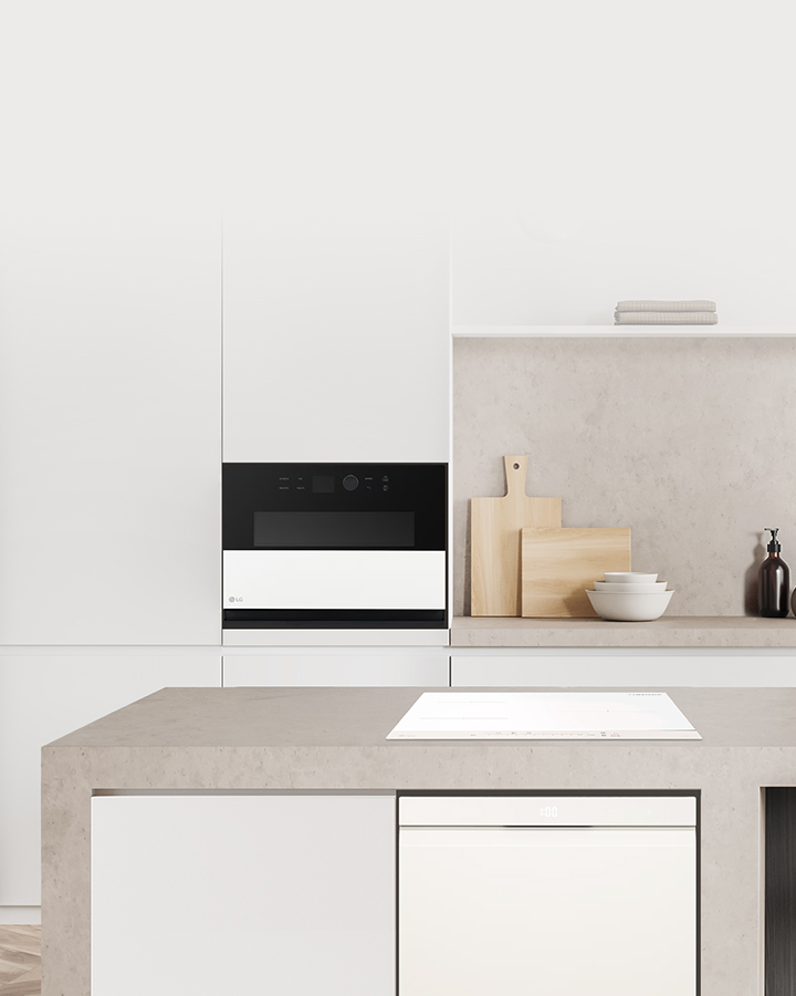 쿠킹패키지(식기세척기, 광파오븐, 인덕션이 모여있는 이미지)